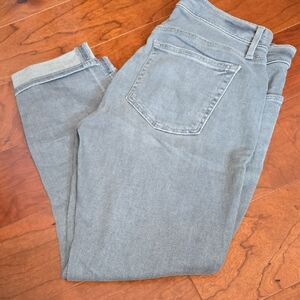 LOFT Women's Gray Straight Leg Jeans